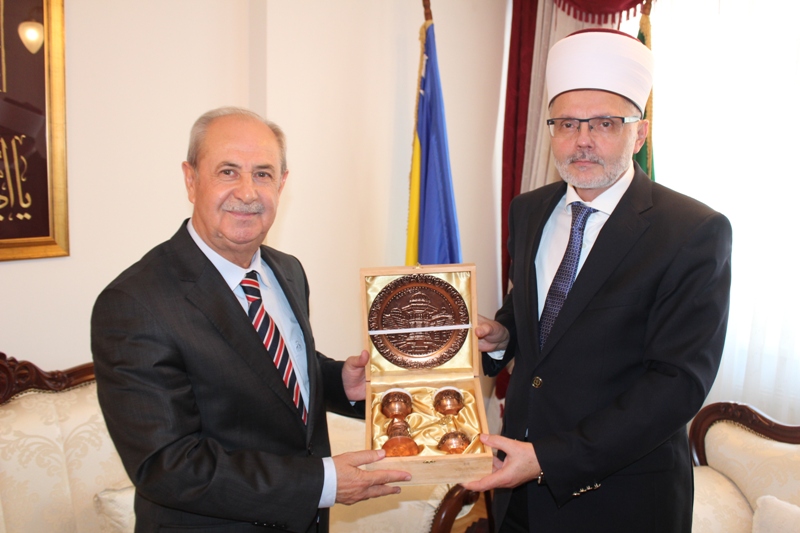 Muftija sarajevski primio u oproštajnu posjetu atašea za vjerske poslove Ambasade Republike Turske gospodina Hasana Atlija