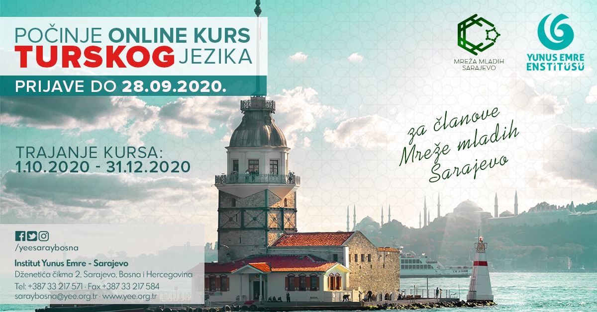 Počinje online kurs turskog jezika za članove Mreže mladih