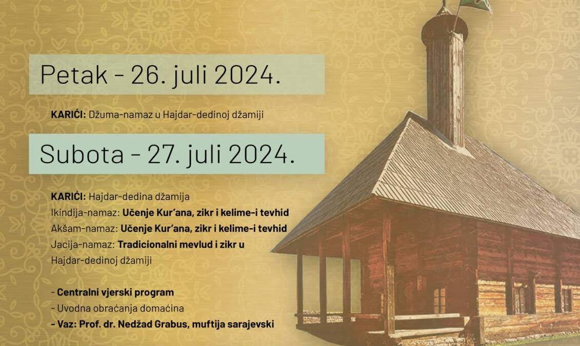 U subotu tradicionalni mevlud i zikr na Karićima