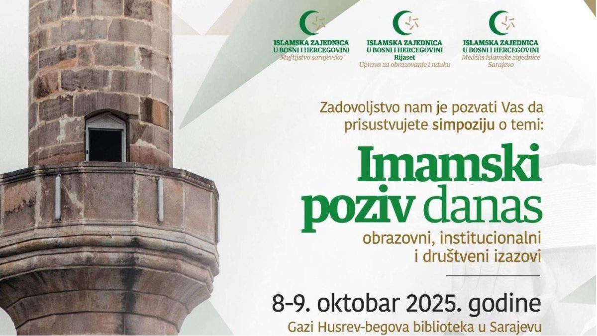 Sutra počinje dvodnevni simpozij “Imamski poziv danas – obrazovni, institucionalni i društveni izazovi”