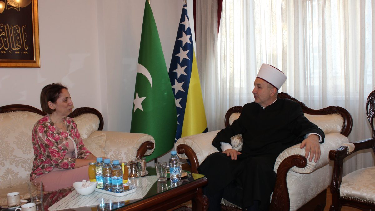 Ambasadorica Grčke Ioanna Efthymiadou u posjeti muftiji dr. Nedžadu Grabusu