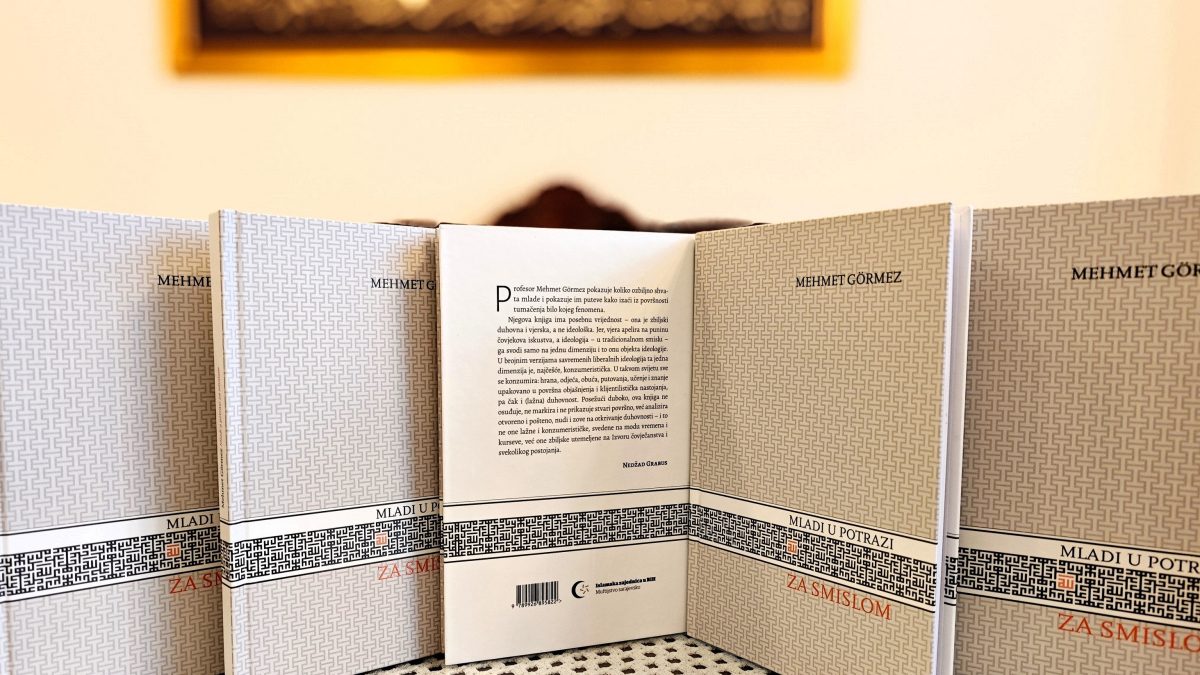 U izdanju Muftijstva sarajevskog objavljenja knjiga “Mladi u potrazi za smislom” Mehmeta Görmeza